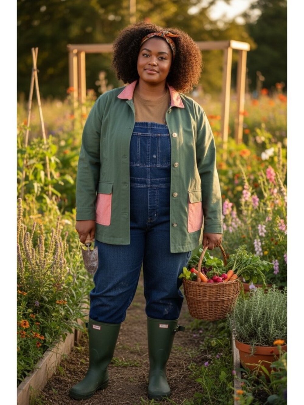 Molly Yeh Women's Olive Green Barn Coat